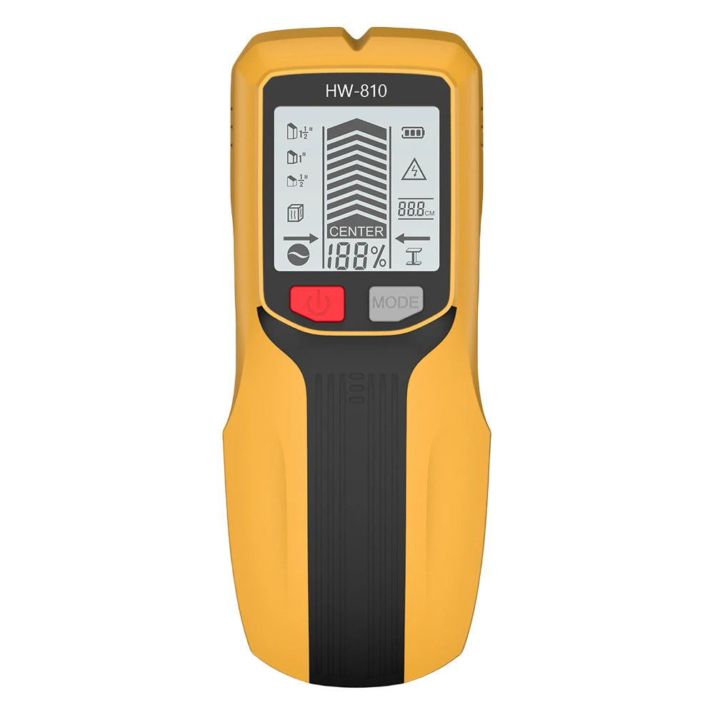 6 in 1 Smart Stud Finder Wall Scanner Electric Wall Scanner Sensor Studs Detector for AC Wire Metal Studs Wood Joist Pipe
