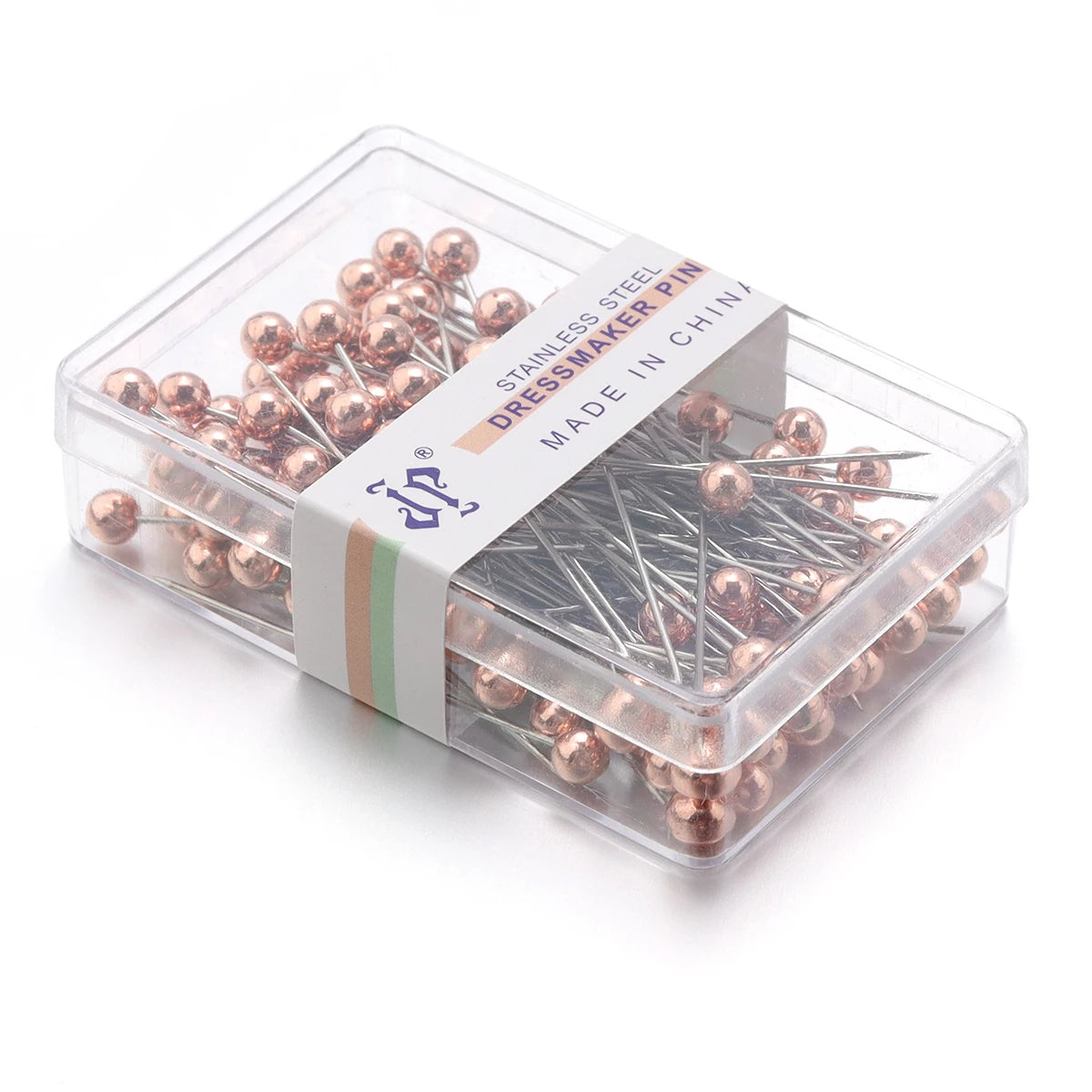 100Pcs Color Ball Head Pins Stainless Steel Pearl Big Head Sewing Pins for Clothing Positioning Supplies Sewing Supplies Tools