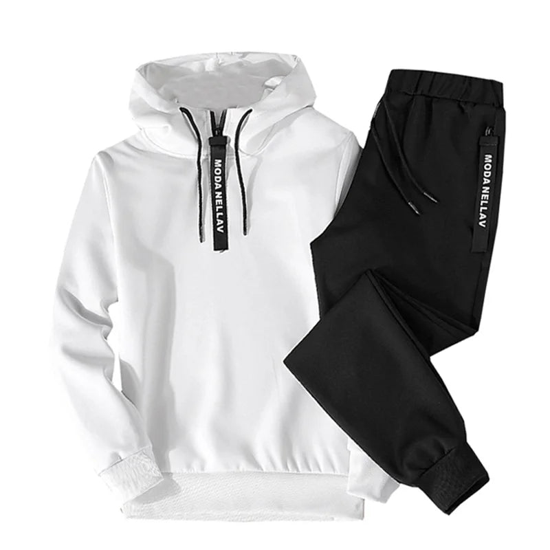 Men Outfit Set Jogger Sports Suits Two Pieces Hoodies Pants Casual Tracksuit Men Fashion Sweat Suit Basketball Designer Clothes