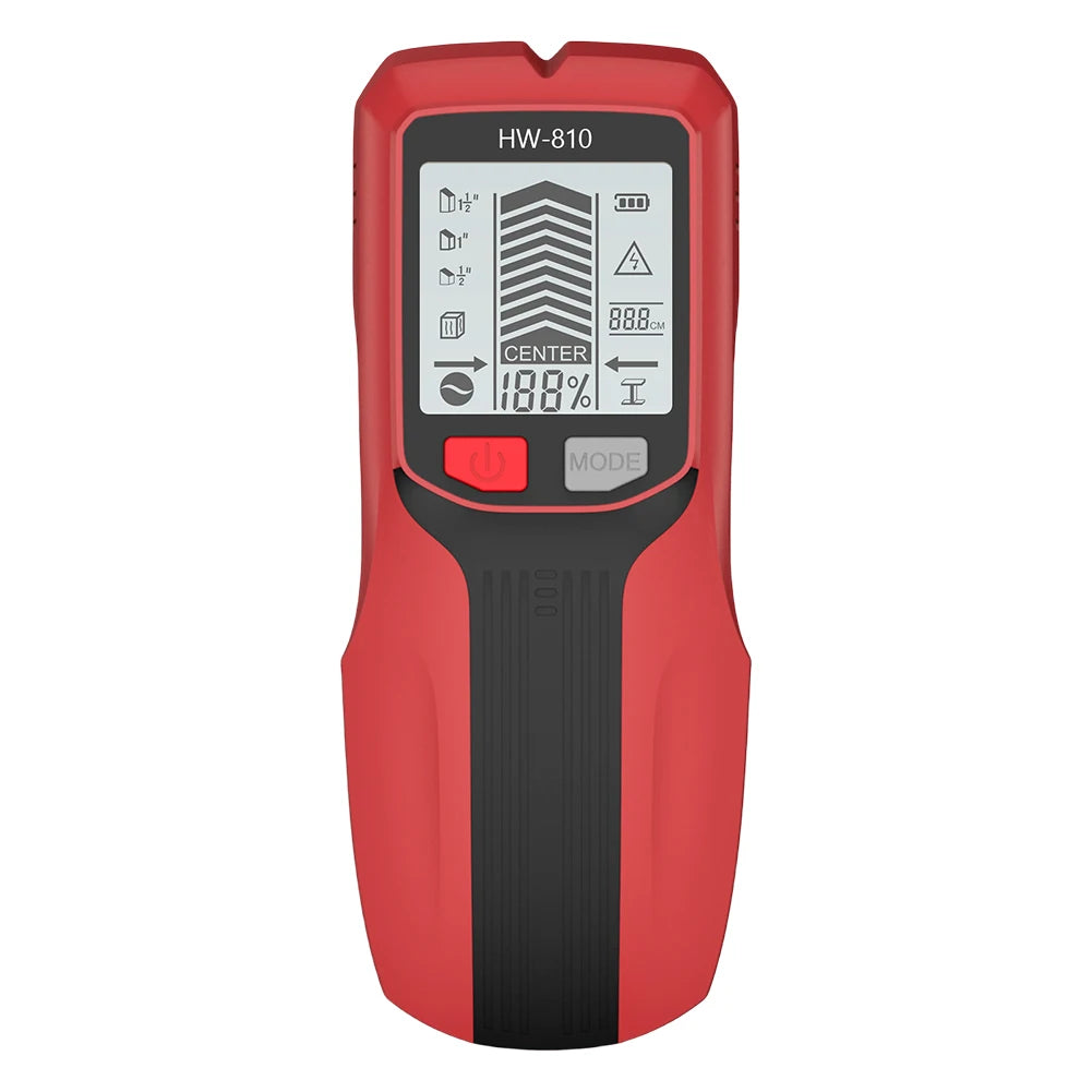 6 in 1 Smart Stud Finder Wall Scanner Electric Wall Scanner Sensor Studs Detector for AC Wire Metal Studs Wood Joist Pipe