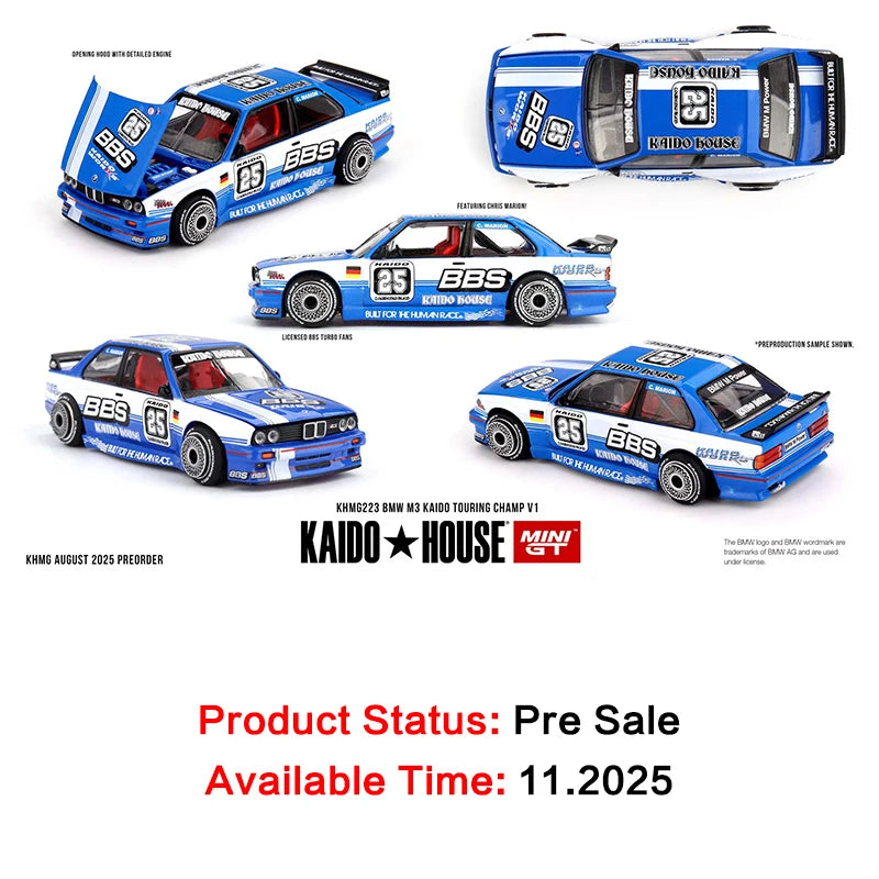 Kaido House x MINIGT KHMG190 1:64 Honda NSX Kaido Test Car Spec V1 Full Carbon Fiber JDM Widebody Diecast Model Car In Stock