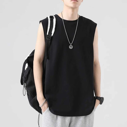 Men's Tank Top Sets 2026 Summer Thin Quick Dry Breathable oversize beach  seaside Tracksuit men jogging suit crewneck sports