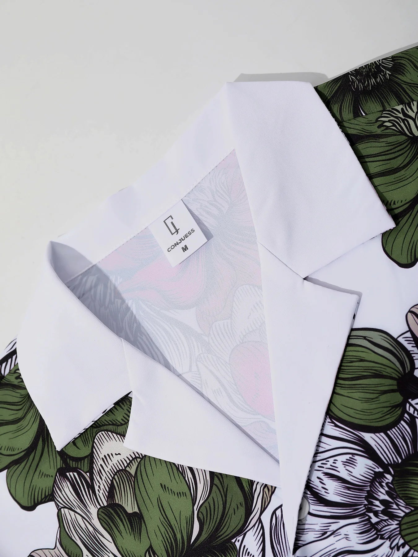 Men's Sophisticated Color Block Vacation Set Summer Retro Floral Lapel Shirt & Elastic Waist Shorts 2 Piece Casual Outfit
