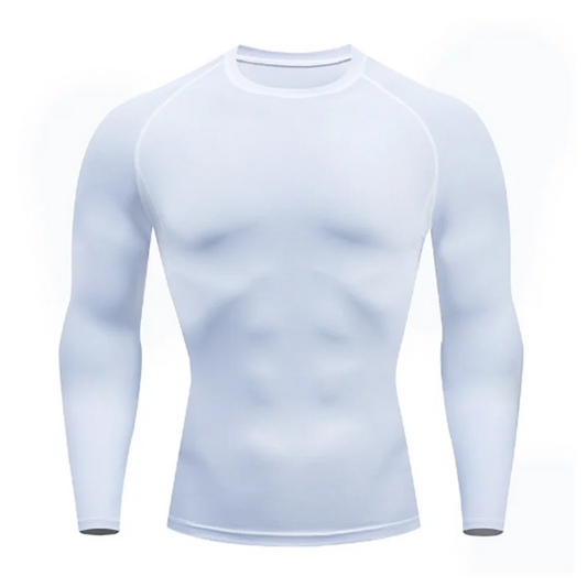 2026 Men Bodybuilding Sport T-shirt Quick Dry Running Shirt Long Sleeve Compression Top Gym T Shirt Men Fitness Tight Rashgard