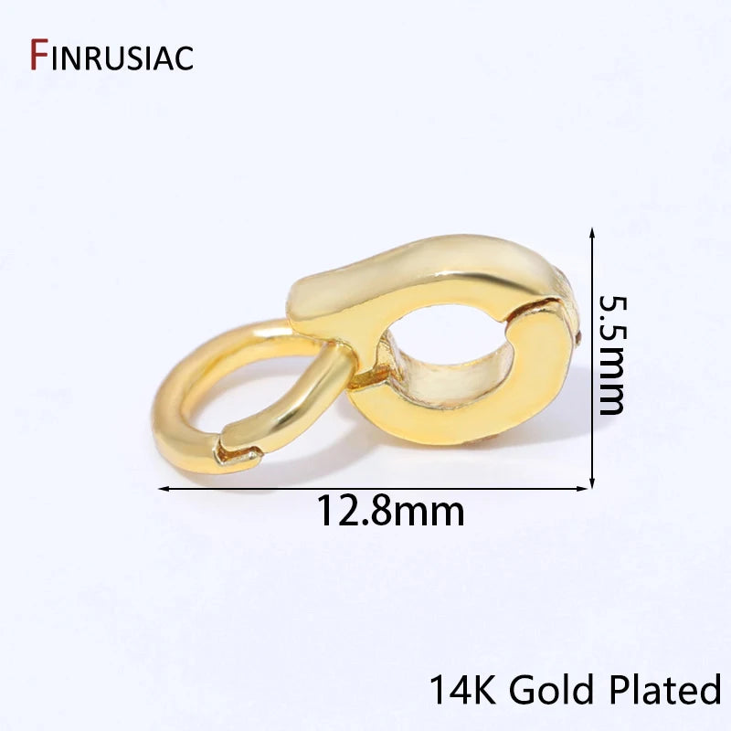 14K Gold Plated Brass Enhancer Pendant Bails Connector for Jewelry Making,Bail for Jewelry,DIY Necklace Bracelet Making Supplies