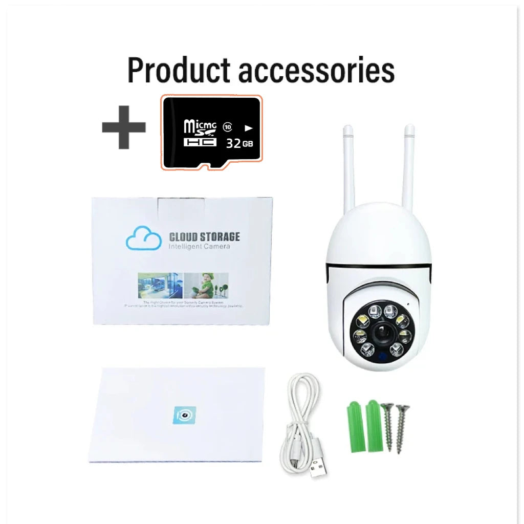 WiFi Home PTZ IP Camer Color Night Vision Wireless Surveillance Audio Auto Tracking Security CCTV Camer