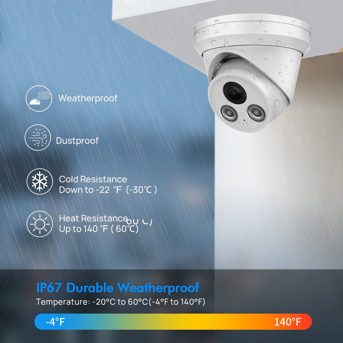 Hikvision Compatible 5MP 8MP 4K ColorVu Dome POE Home IP Camera IR Full Color Night Vision Built-in Mic CCTV Surveillance Video