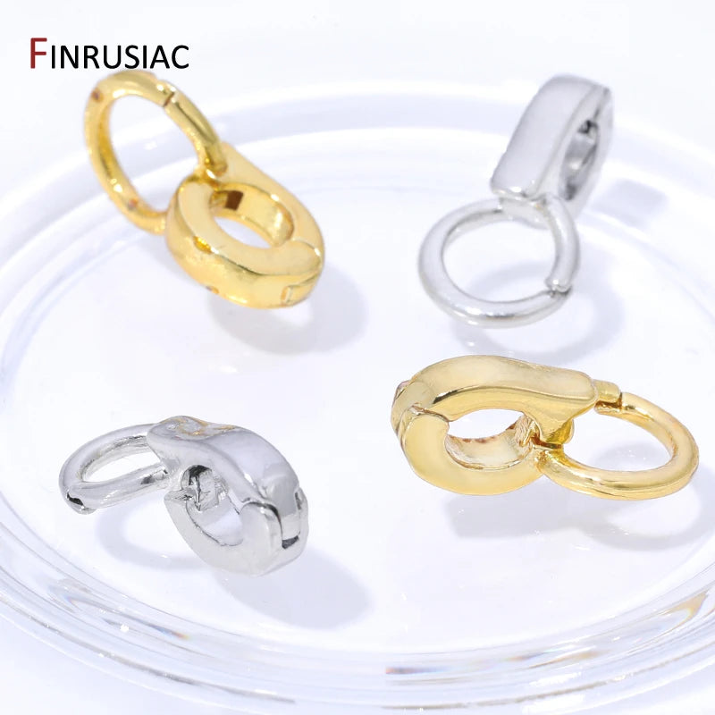 14K Gold Plated Brass Enhancer Pendant Bails Connector for Jewelry Making,Bail for Jewelry,DIY Necklace Bracelet Making Supplies