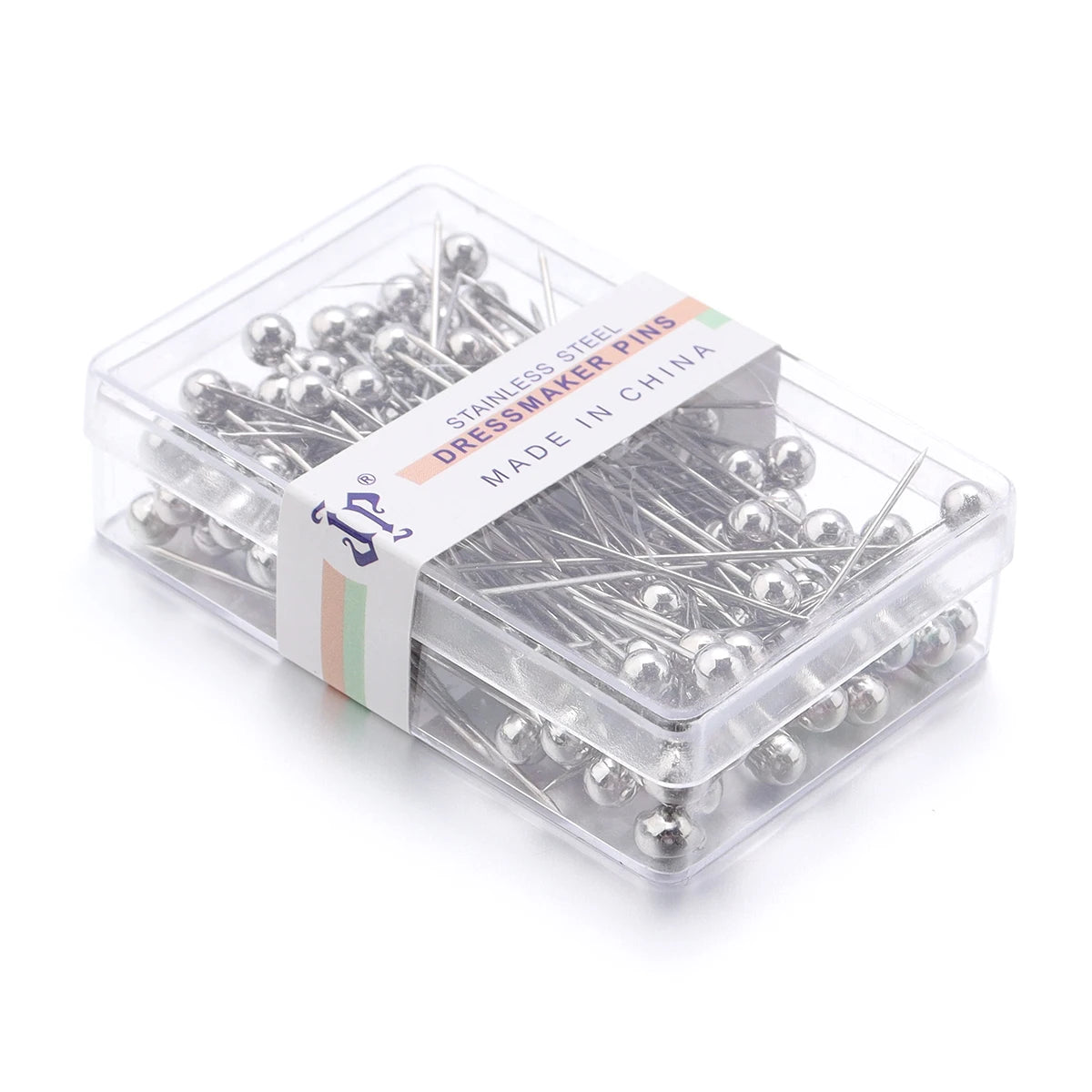 100Pcs Color Ball Head Pins Stainless Steel Pearl Big Head Sewing Pins for Clothing Positioning Supplies Sewing Supplies Tools