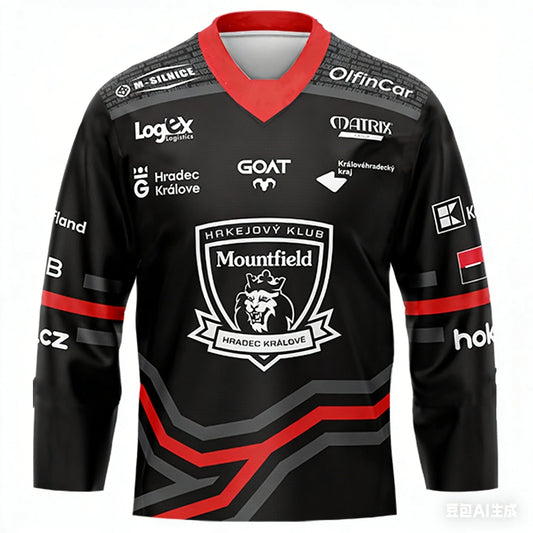 New Arrival Czech 2026 ELH Mountfield HK T-shirt 3D Print Long Sleeve Quick-dry Chech Hockey Jersey Mens Unisex Fans Top