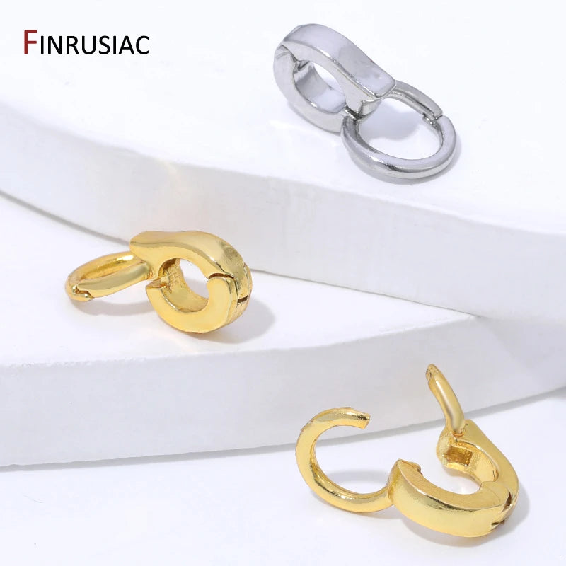 14K Gold Plated Brass Enhancer Pendant Bails Connector for Jewelry Making,Bail for Jewelry,DIY Necklace Bracelet Making Supplies