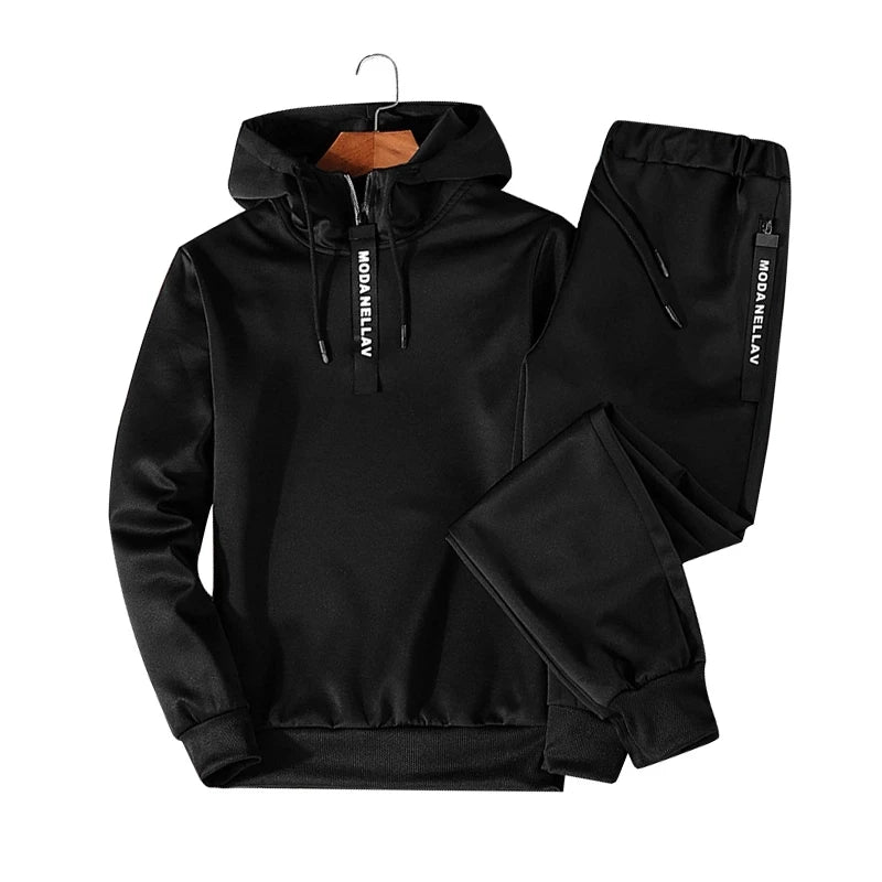 Men Outfit Set Jogger Sports Suits Two Pieces Hoodies Pants Casual Tracksuit Men Fashion Sweat Suit Basketball Designer Clothes