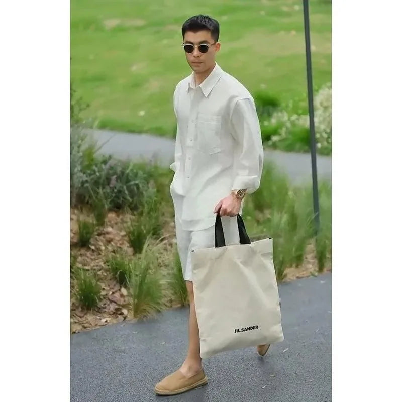 Summer Casual Set Lyocell Linen Shirt and Shorts Men's Polyester Simple and Fashionable Men's Commuting Trend Suit for Men 2026