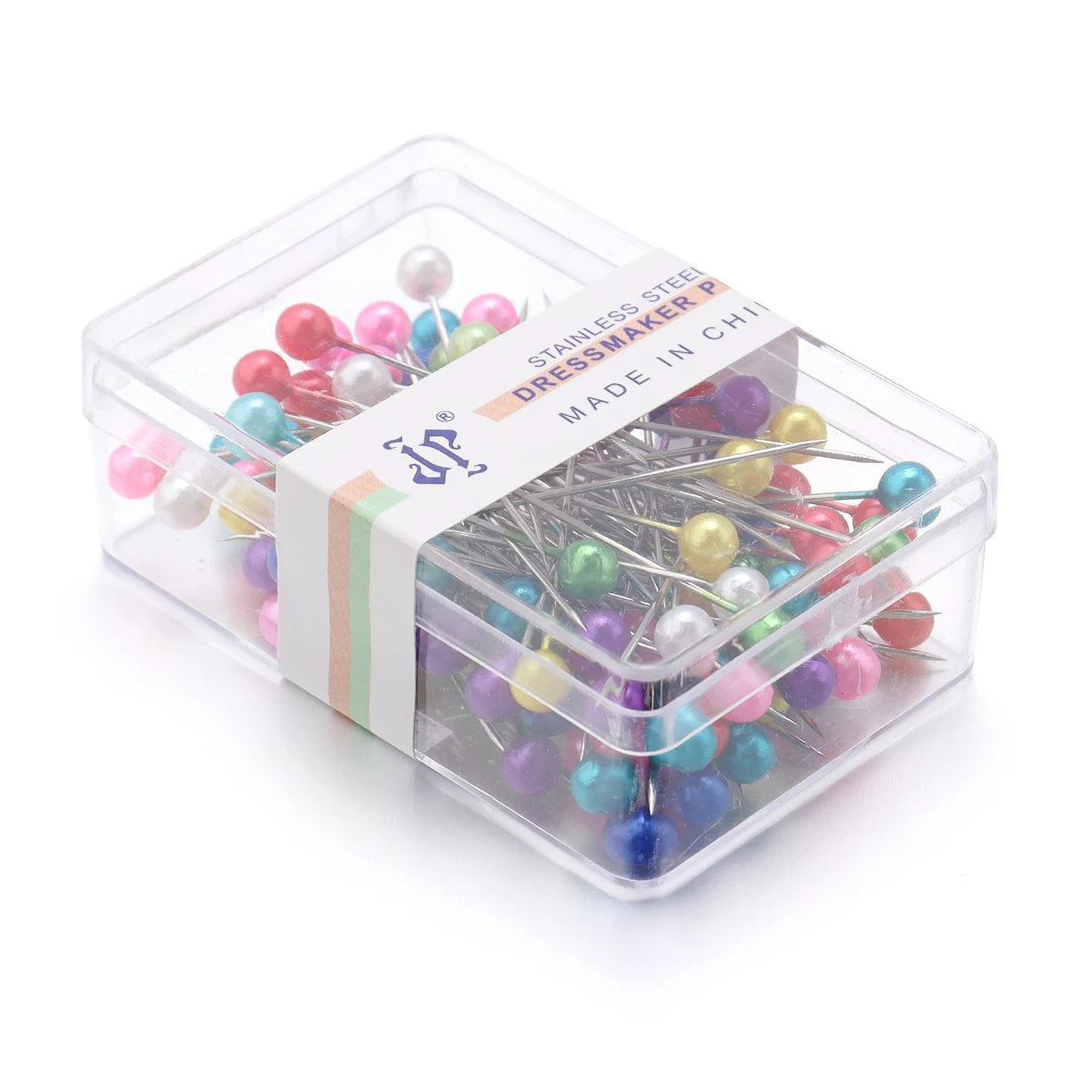 100Pcs Color Ball Head Pins Stainless Steel Pearl Big Head Sewing Pins for Clothing Positioning Supplies Sewing Supplies Tools