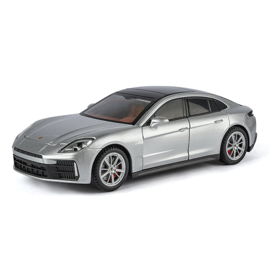 1:24 Simulate Porsche Panamera alloy car model, collect car doors that can be opened with sound and light, supercar ornaments