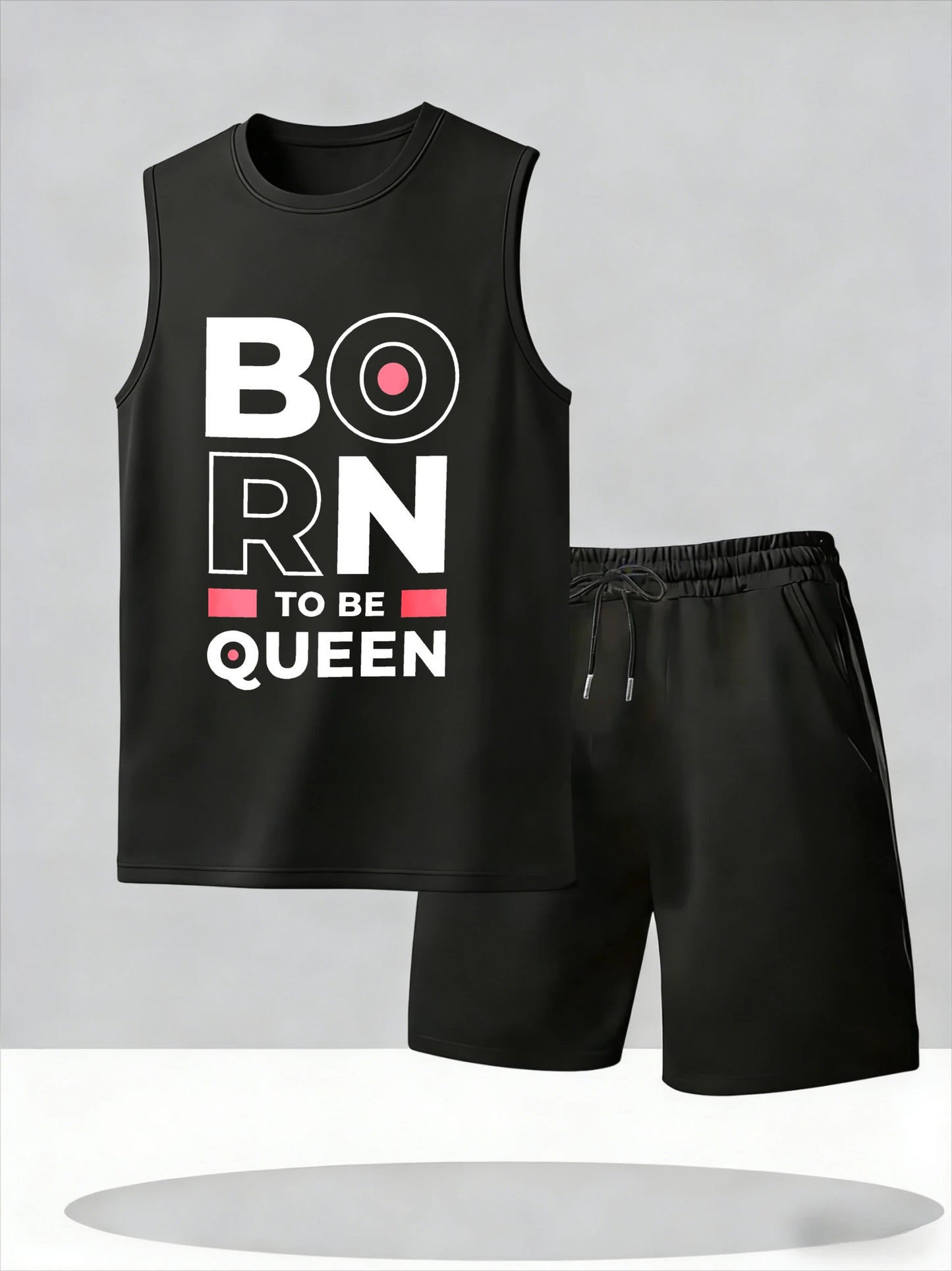 Men's Tank Top Sets 2026 Summer Thin Quick Dry seaside oversize  sports beach jogging set crewneck Breathable Two-piece sets