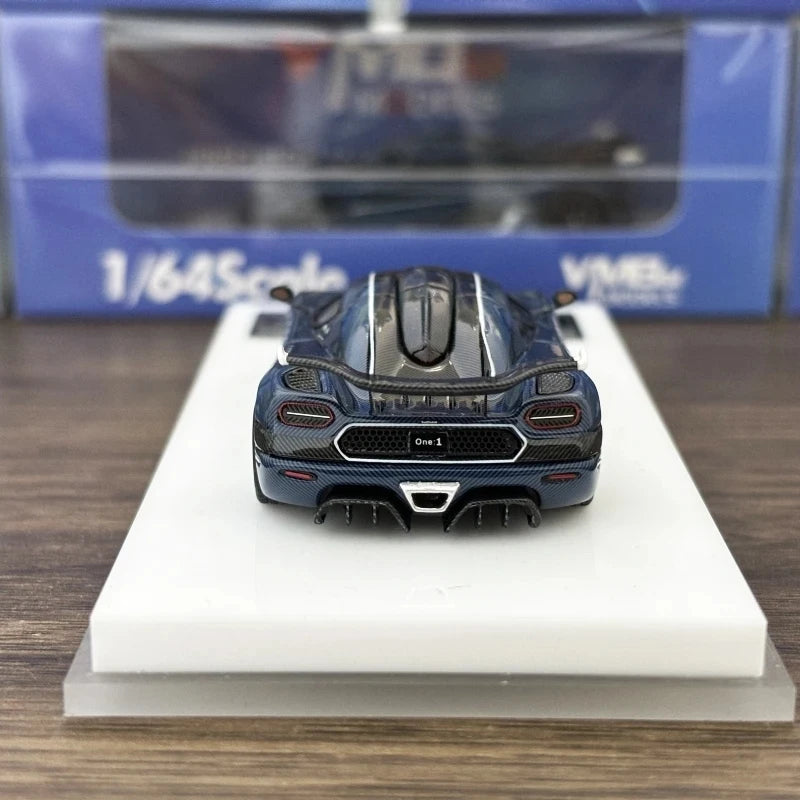 Ready stocks VMB 1/64 ONE1 Carbon Blue Collection Gift Scale Model Car