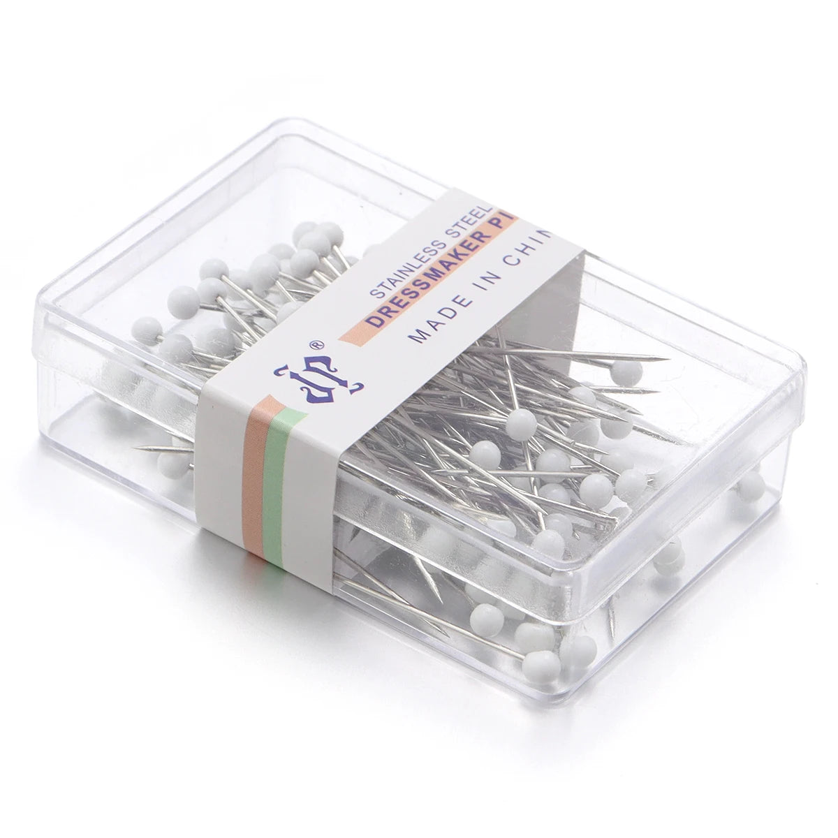 100Pcs Color Ball Head Pins Stainless Steel Pearl Big Head Sewing Pins for Clothing Positioning Supplies Sewing Supplies Tools