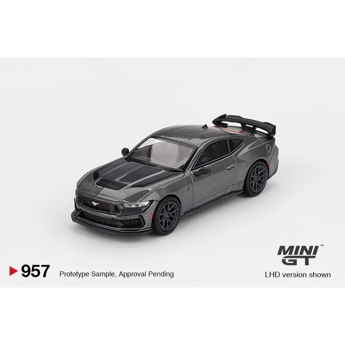 In Stock MINIGT 957 1:64 Ford Mustang Dark Horse 2024 Carbonized Gray Diecast Car Model Collection Toys