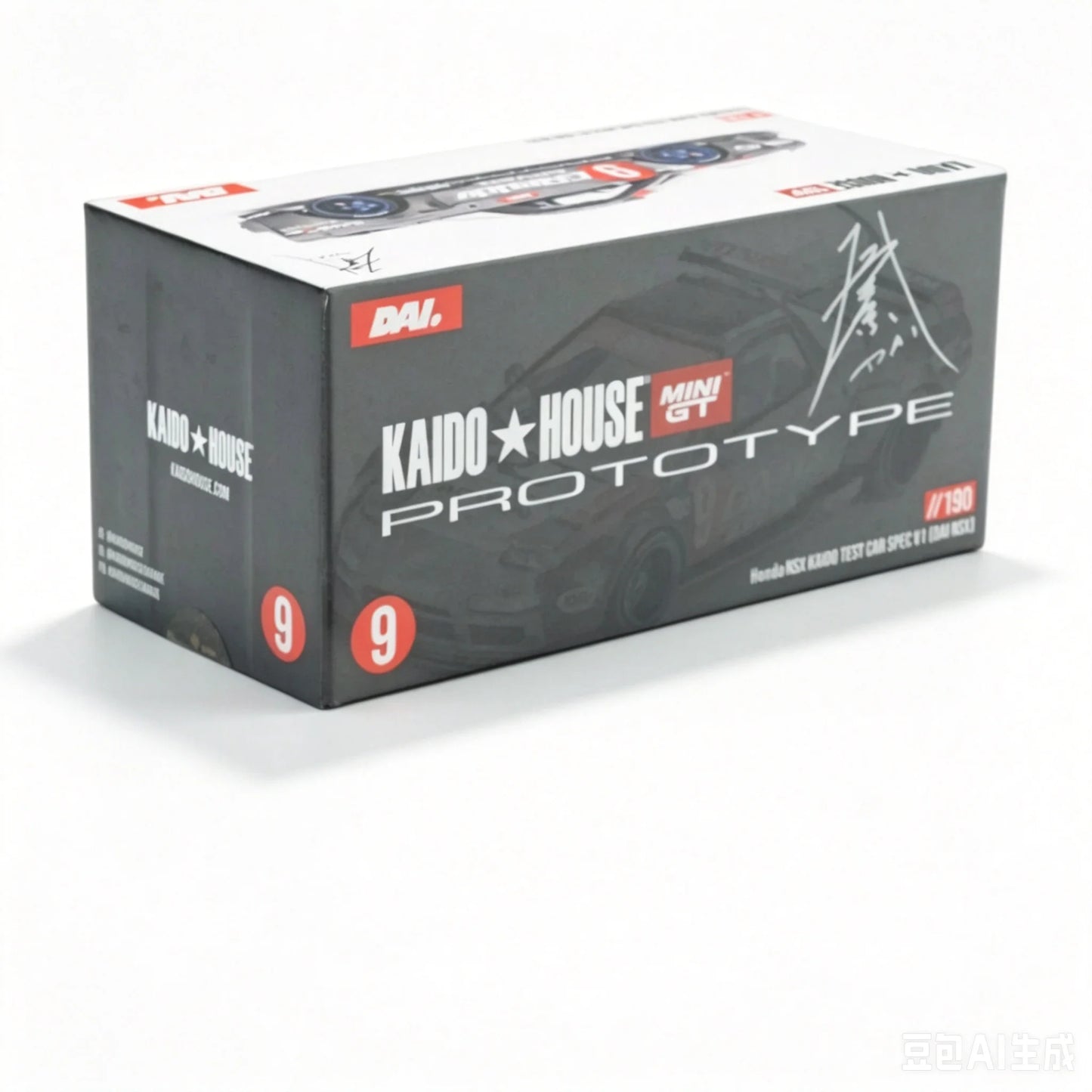 Kaido House x MINIGT KHMG190 1:64 Honda NSX Kaido Test Car Spec V1 Full Carbon Fiber JDM Widebody Diecast Model Car In Stock